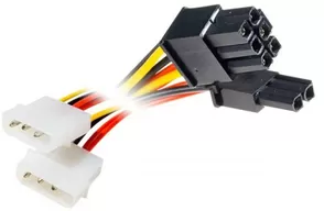 Photo de Adaptateur alimentation molex vers PCI-Express 6+2 pins