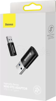 Photo de Adaptateur Baseus USB-C 3.1 Vers USB-A OTG (Noir)