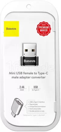 Photo de Adaptateur Baseus USB-C Vers USB-A (Noir)