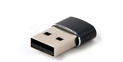 Photo de Adaptateur CableXpert USB-A vers USB-C (Noir)