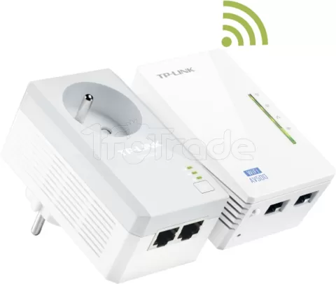 Photo de Adaptateur CPL TP-Link TL-WPA4225KIT AV 500 Mbits (pack de 2) WIFI-N + prise 1 intégrée