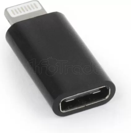 Photo de Adaptateur Gembird USB-C vers Lightning (Noir)