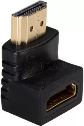Photo de Adaptateur HDMI Akyga Coudé à 90° (Noir)