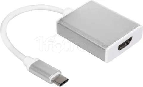 Photo de Adaptateur Maclean USB 3.1 Type C vers HDMI (Blanc)