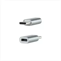 Photo de Adaptateur Nanocable USB-C vers Micro USB (Gris)