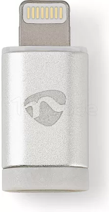 Photo de Adaptateur Nedis Lightning vers Micro USB-B (Argent)
