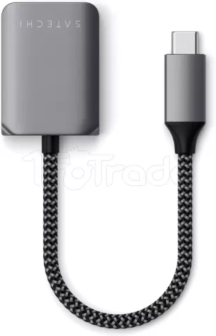 Photo de Adaptateur Satechi USB Type C vers Jack 3,5mm M/F (Gris)