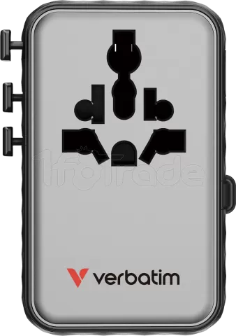 Photo de Adaptateur universel de voyage Verbatim Charge'n'Travel 100W (Noir)