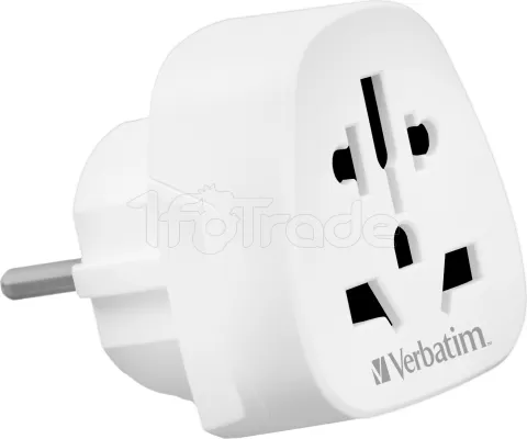 Photo de Adaptateur universel de voyage Verbatim Monde-Europe (Blanc)
