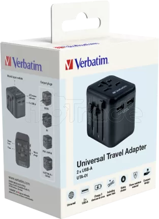 Photo de Adaptateur universel de voyage Verbatim UTA-01 12W (Noir)
