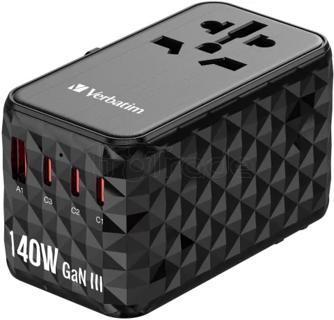 Photo de Adaptateur universel de voyage Verbatim UTA-10 140W (Noir)