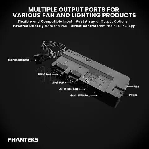Photo de Adaptateur USB 2.0 Interne Phanteks Nexlinq vers 3x USB 2.0