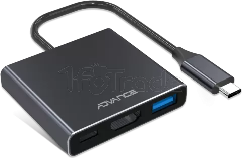 Photo de Adaptateur USB 3.0 Type C Advance Xpand Smart vers HDMI + 1xUSB Type C et 1x USB Type A