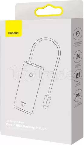 Photo de Adaptateur USB 3.0 Type C Baseus Lite vers HDMI, USB Type A/C (Noir)