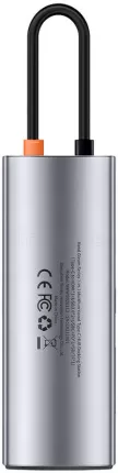 Photo de Adaptateur USB 3.0 Type C Baseus Metal Gleam 7en1 (Gris)