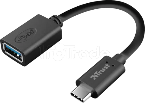 Photo de Adaptateur USB 3.0 Type C Trust vers USB Type A M/F (Noir)