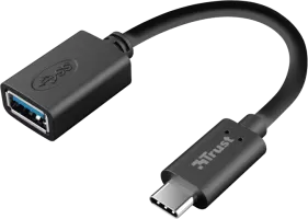 Photo de Adaptateur USB 3.0 Type C Trust vers USB Type A M/F (Noir)