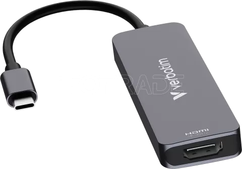 Photo de Adaptateur USB-C 3.0 Verbatim Essentials - 4 ports (Gris)