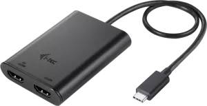 Photo de Adaptateur USB-C I-Tec vers 2x HDMI (Noir)