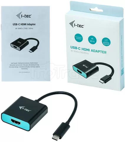 Photo de Adaptateur USB-C I-Tec vers HDMI (Noir/Bleu)