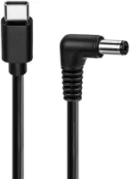 Photo de Adaptateur USB-C vers prise DC (2,5x5,5mm) Goobay 1m (Noir)