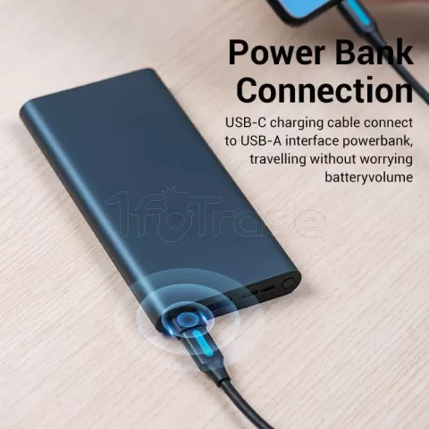 Photo de Adaptateur Vention USB-A vers USB-C (Noir)