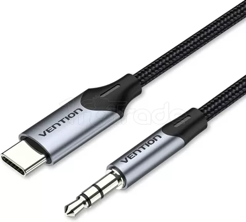 Photo de Adaptateur Vention USB-C mâle vers 3,5 mm mâle 1m (Noir)