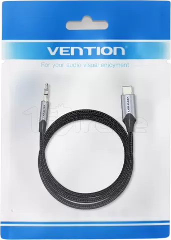 Photo de Adaptateur Vention USB-C mâle vers 3,5 mm mâle 1m (Noir)