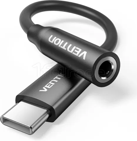 Photo de Adaptateur Vention USB-C mâle vers Jack 3.5mm femelle 0.1m (Noir)
