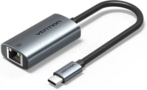Photo de Adaptateur Vention USB-C mâle vers RJ45 0.15m (Gris)