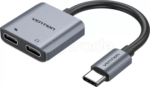 Photo de Adaptateur Vention USB-C vers USB-C Audio 0.1m (Gris)
