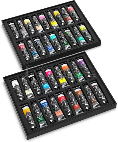 Photo de Ak Interactive - Artiste Dense Color Deluxe Case Range (AKAD100 + AKAD110)