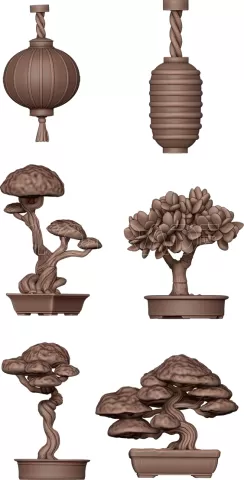 Photo de Ak Interactive - Basing Bitz : Japanese Lamps & Bonsai