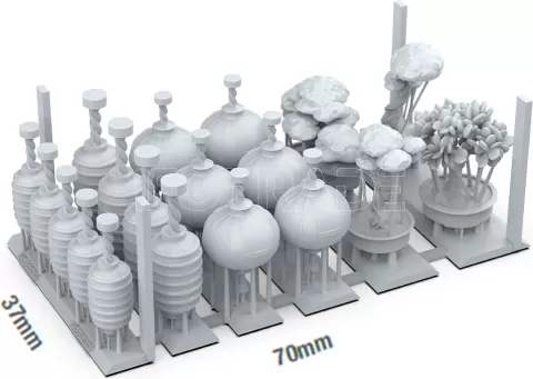 Photo de Ak Interactive - Basing Bitz : Japanese Lamps & Bonsai