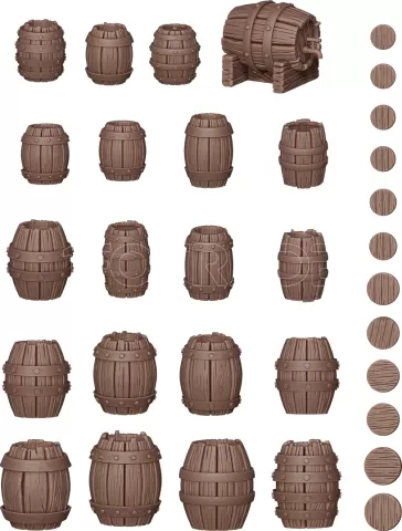 Photo de Ak Interactive - Basing Bitz : Wood Barrels