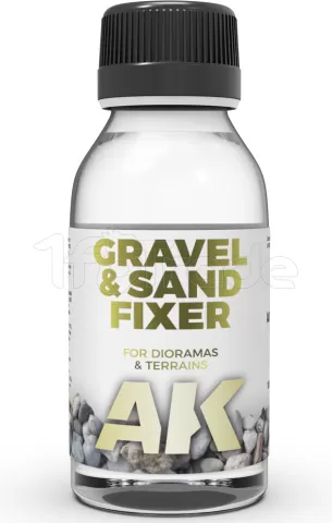 Photo de Ak Interactive Battle Grounds - Gravel & Sand Fixer (100 ml)