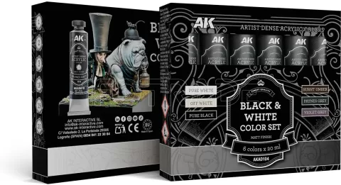 Photo de Ak Interactive - Black & White Color Set