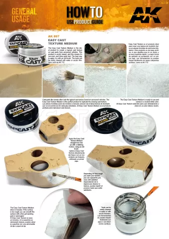 Photo de Ak Interactive - Easy Cast Texture (130 gr)