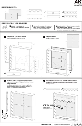 Photo de Ak Interactive Organizer Modulaire pour Bouteilles 17-18ml