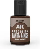 Photo de Ak Interactive Paneliner Enamel - Dark Brown (30 ml)