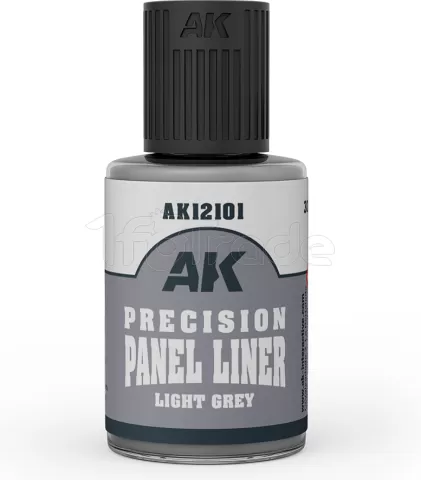 Photo de Ak Interactive Paneliner Enamel - Light Grey (30 ml)