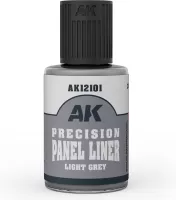 Photo de Ak Interactive Paneliner Enamel - Light Grey (30 ml)