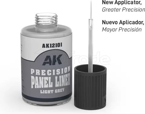 Photo de Ak Interactive Paneliner Enamel - Light Grey (30 ml)