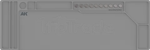 Photo de Ak Interactive Plan de travail en Silicone Gris (88,5 x 30cm)