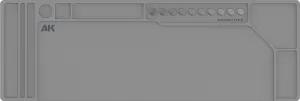 Photo de Ak Interactive Plan de travail en Silicone Gris (88,5 x 30cm)