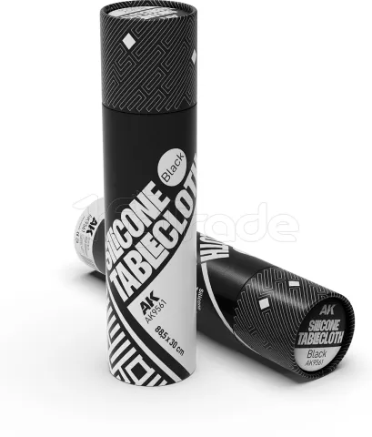 Photo de Ak Interactive Plan de travail en Silicone Noir (88,5 x 30cm)