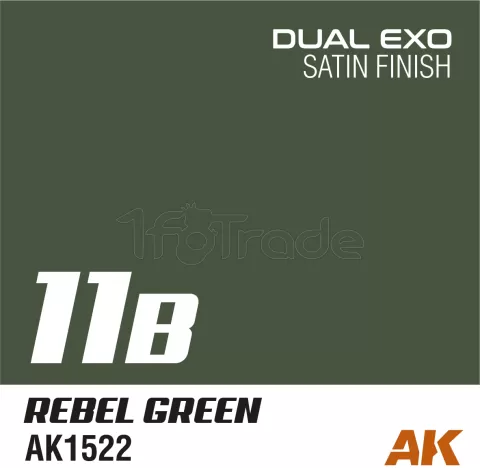 Photo de Ak Interactive Pot de Peinture Dual Exo - 11B Rebel Green (60 ml)