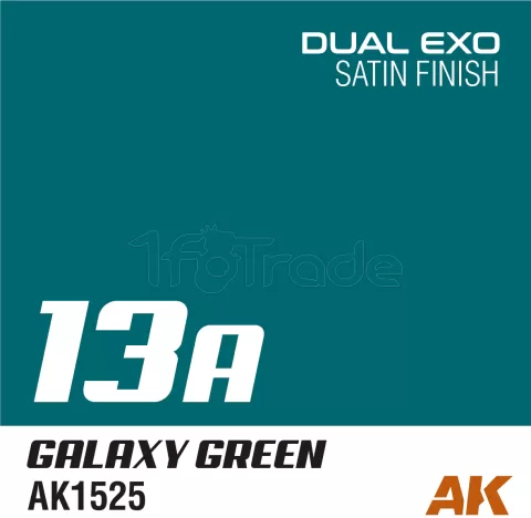 Photo de Ak Interactive Pot de Peinture Dual Exo - 13A Galaxy Green (60 ml)