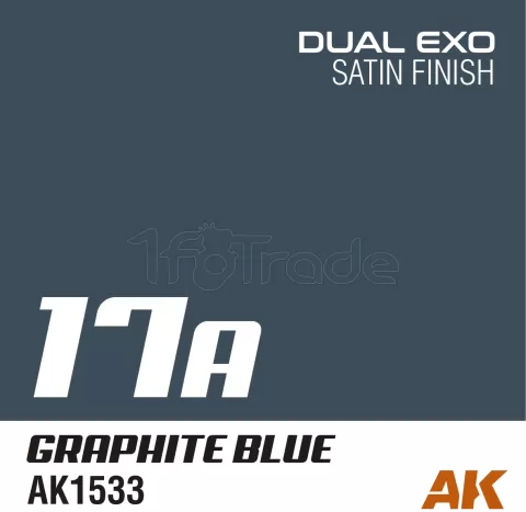 Photo de Ak Interactive Pot de Peinture Dual Exo - 17A Graphite Blue (60 ml)