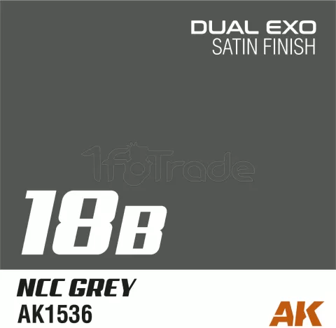Photo de Ak Interactive Pot de Peinture Dual Exo - 18B Ncc Grey (60 ml)